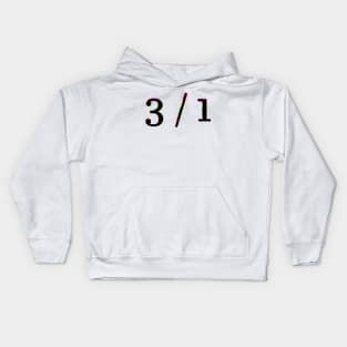 3 to 1 (1/3 sub-unit) Kids Hoodie